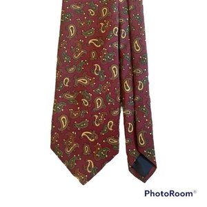 Brooks Brothers‎ “346” Silk Vintage Made In USA Red Paisley Neck Tie